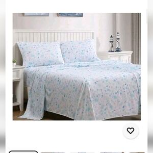 Tranquil Tides Coastal Print 3pcs
Sheet Set, Soft, Comfy, 12" Deep,
Twin Size